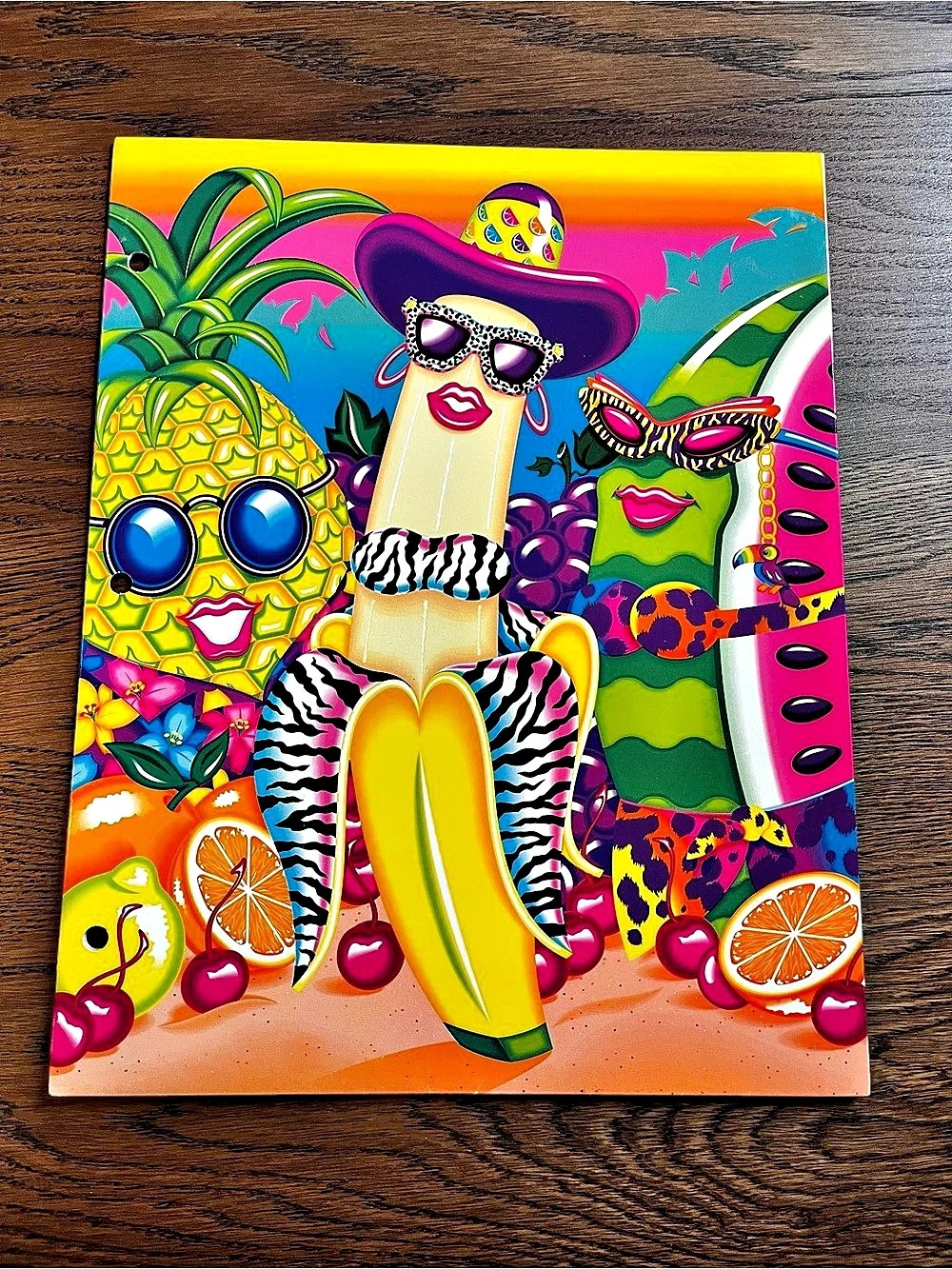 Lisa Frank Trends Tropical Fruit Beach 2-Pocket Folder